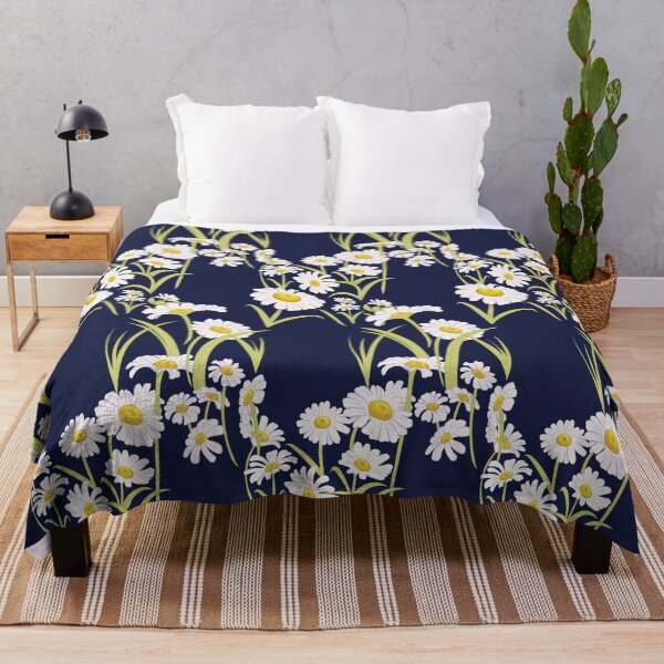 Item preview, Spring Daisies on Navy designed and sold by princesspjs.