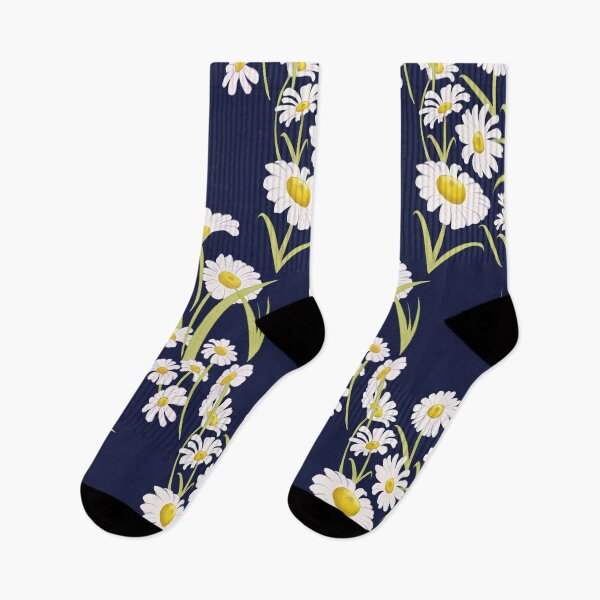 Item preview, Spring Daisies on Navy designed and sold by princesspjs.