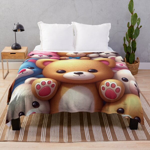 Item preview, Kaleidoscope of Teddies A Colourful Cuddly Array designed and sold by ArtComixHaven.
