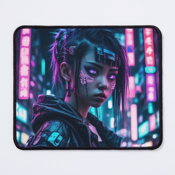 Item preview, Cyber Punk Street Girl, Portrait, Poster Art designed and sold by Burn-Ego.