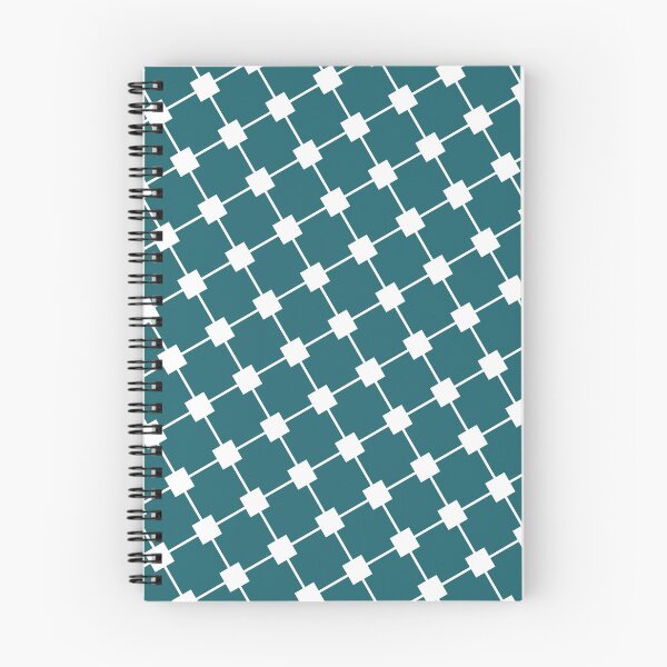 Item preview, White Line Connected Squares Replicating Teal Borderless Blueprint designed and sold by Alchemy-A-La-G.