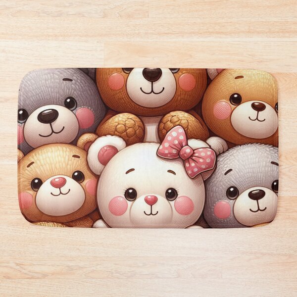 Item preview, Teddy Bear Tapestry: Whimsical Warmth in Plush Art designed and sold by ArtComixHaven.