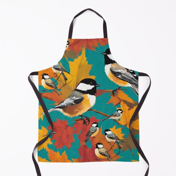 Item preview, Chickadees in Autumn Day designed and sold by Modern-Tropical.