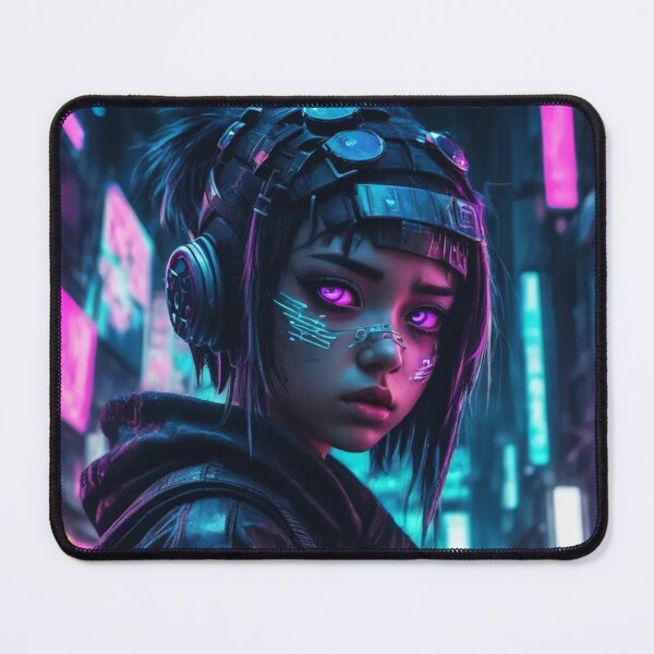 Item preview, Kawaii Cyber Street Girl, Portrait, Poster Art designed and sold by Burn-Ego.