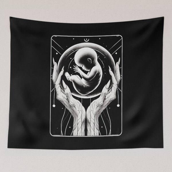 Item preview, Monochromatic Black And White Embryology designed and sold by TomFrontierArt.