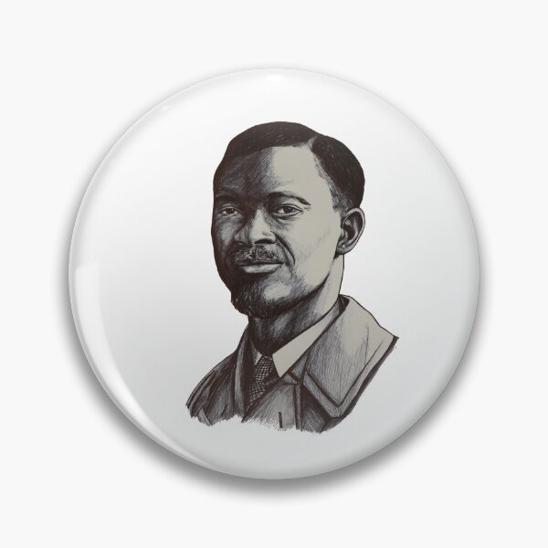 Item preview, Drawing by Patrice Lumumba, Portrait of Patrice Lumumba, President of the Democratic Republic of the Congo designed and sold by Tiendaplanista.