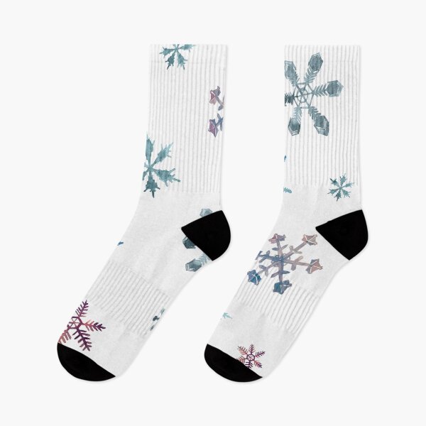 Item preview, aesthetic watercolor snowflakes pattern designed and sold by Doooriginals.