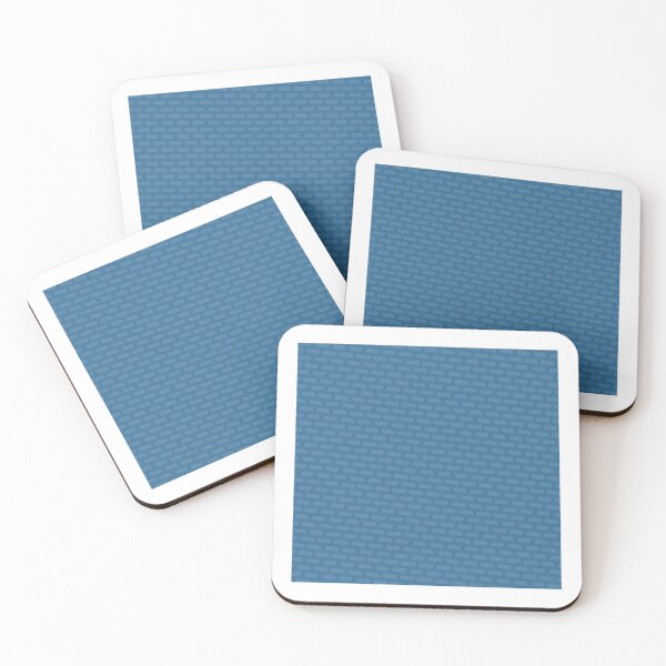 Item preview, Blue & Cyan Brick Wall Repeat Rectangle Borderless Blueprint designed and sold by Alchemy-A-La-G.