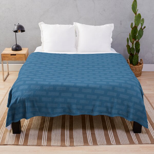 Item preview, Blue & Cyan Brick Wall Repeat Rectangle Borderless Blueprint designed and sold by Alchemy-A-La-G.