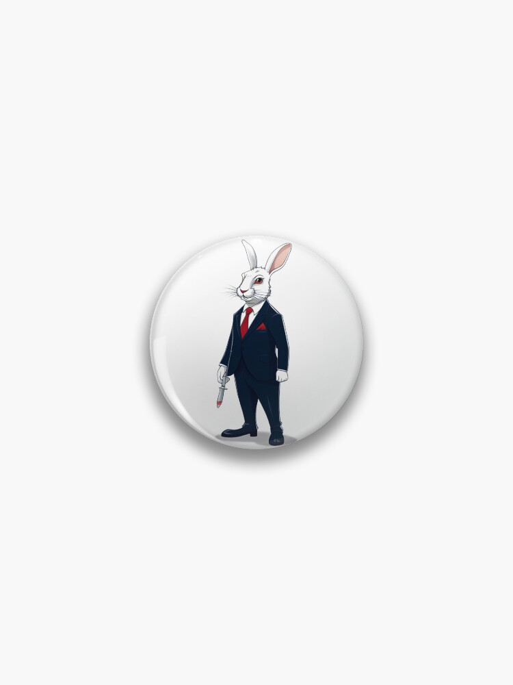 Thumbnail 1 of 3, Pin, Gangster Rabbit designed and sold by omerfdln34.