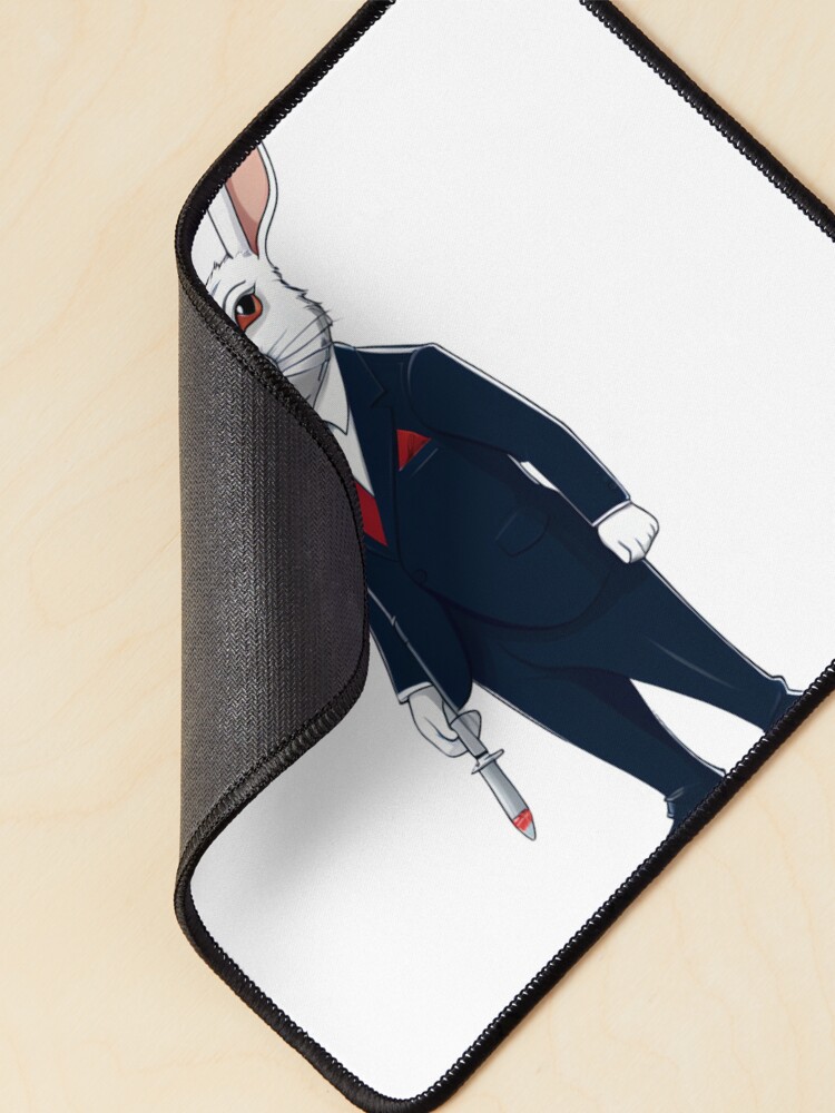 Thumbnail 2 of 5, Mouse Pad, Gangster Rabbit designed and sold by omerfdln34.