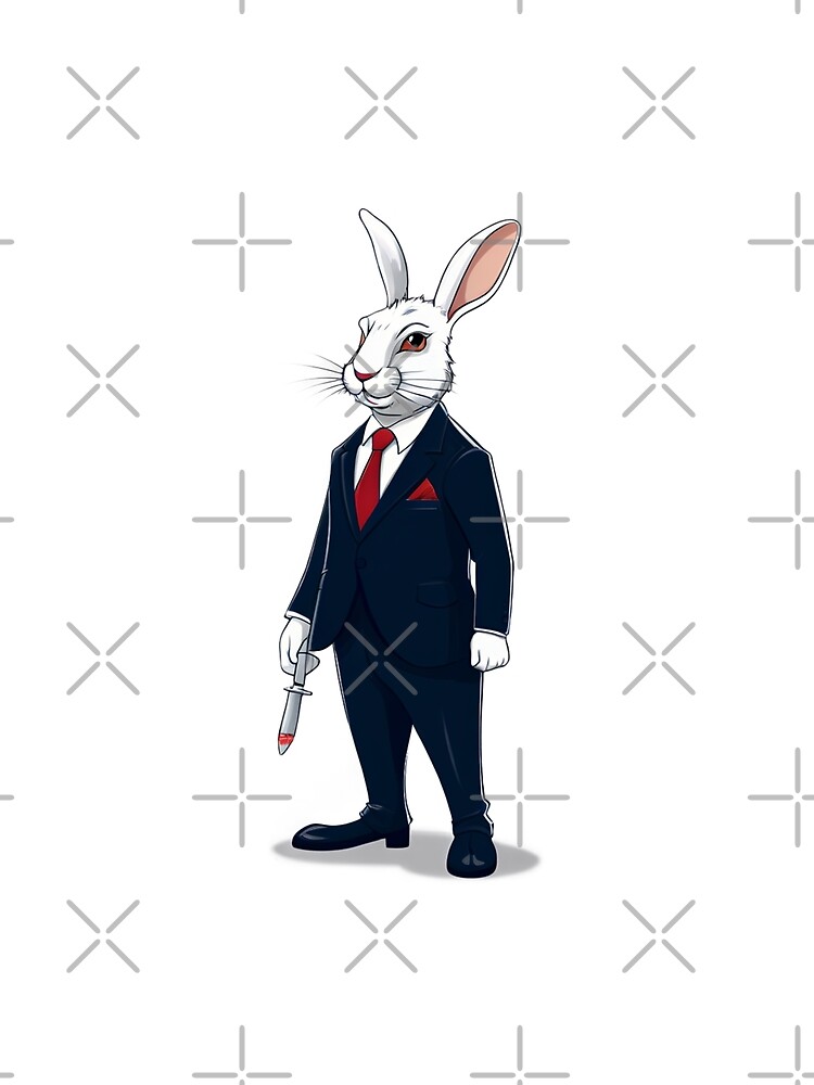 Thumbnail 3 of 3, Scarf, Gangster Rabbit designed and sold by omerfdln34.