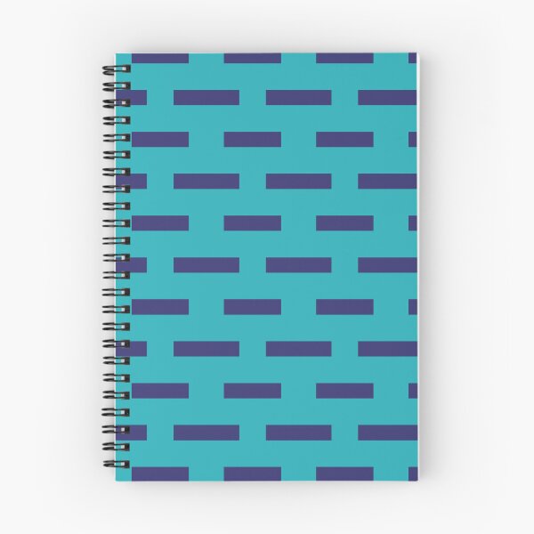 Item preview, Teal & Navy Brick Wall Repeat Rectangle Borderless Blueprint designed and sold by Alchemy-A-La-G.