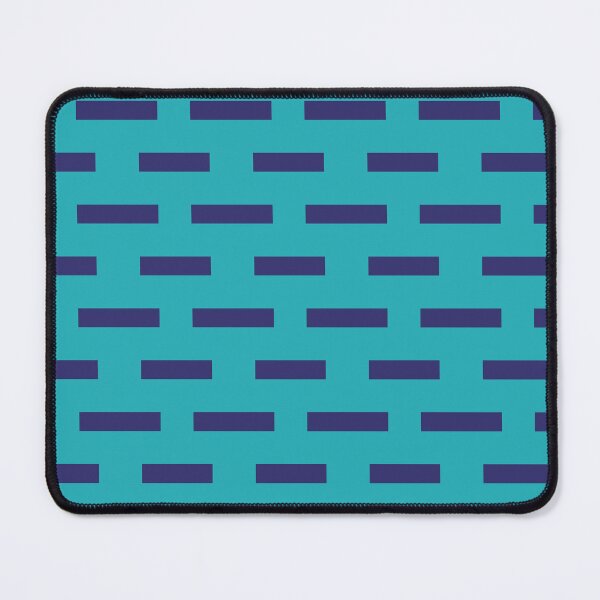 Item preview, Teal & Navy Brick Wall Repeat Rectangle Borderless Blueprint designed and sold by Alchemy-A-La-G.