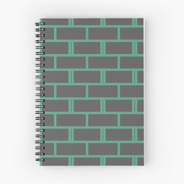 Item preview, Green & Grey Brick Wall Repeat Rectangle Borderless Blueprint designed and sold by Alchemy-A-La-G.