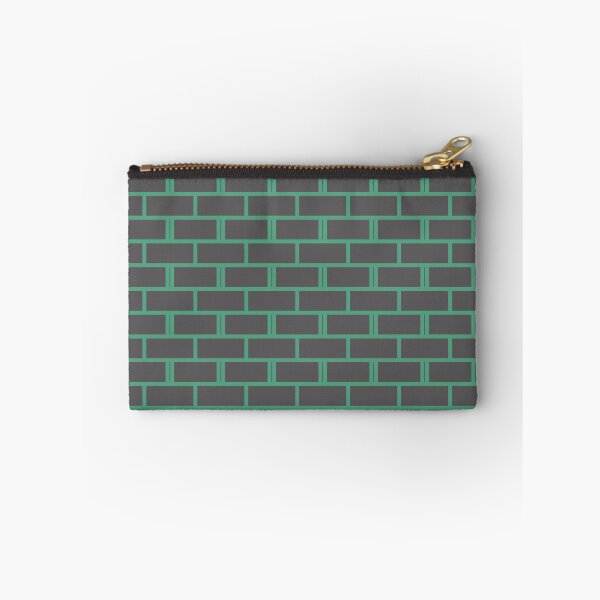 Item preview, Green & Grey Brick Wall Repeat Rectangle Borderless Blueprint designed and sold by Alchemy-A-La-G.