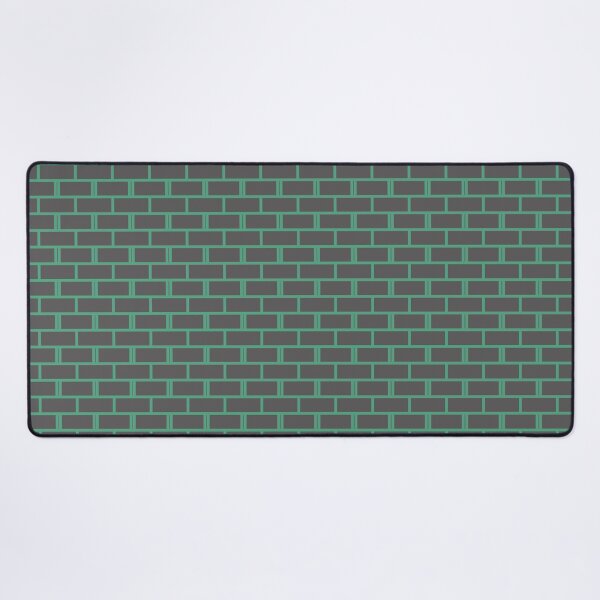 Item preview, Green & Grey Brick Wall Repeat Rectangle Borderless Blueprint designed and sold by Alchemy-A-La-G.