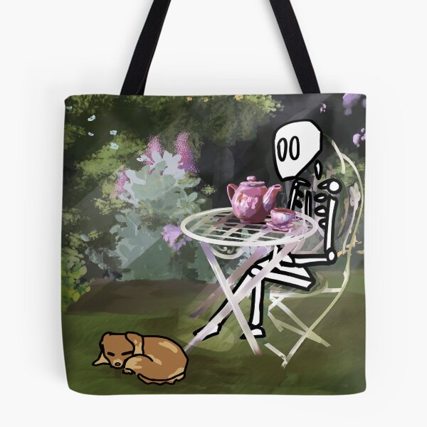 Item preview, #009 Skeleton Tea Time designed and sold by Jasmine Froley.