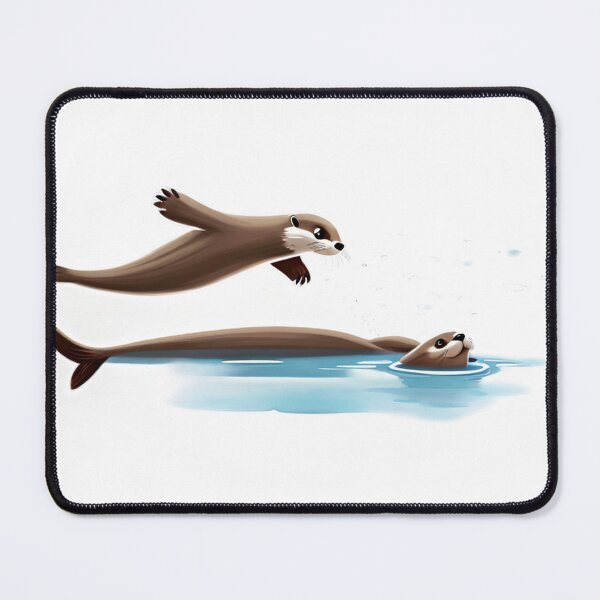 Item preview, Otters Swimming Race designed and sold by omerfdln34.