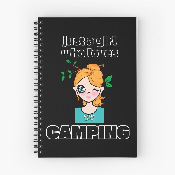 Item preview, Just a girl who loves camping: blonde cutie  designed and sold by NerdyChibi.