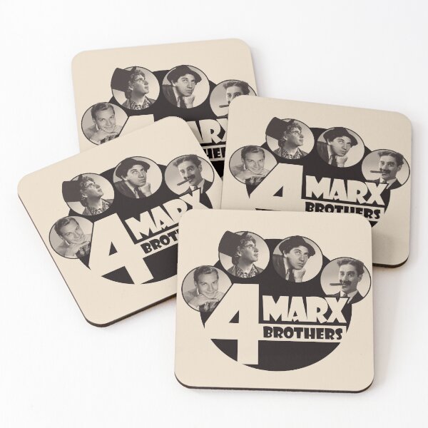 Item preview, The 4 Marx Brothers at Paramount monotone version designed and sold by SpruceTavern.
