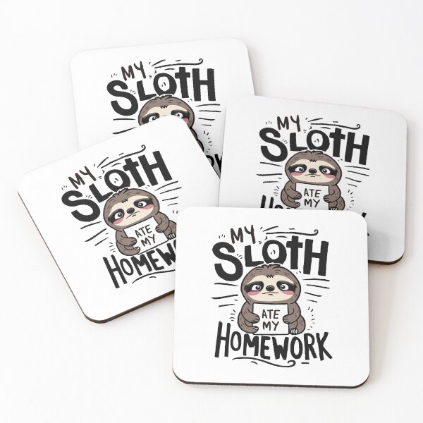 Item preview, My sloth ate my homework designed and sold by HandicraftArt.