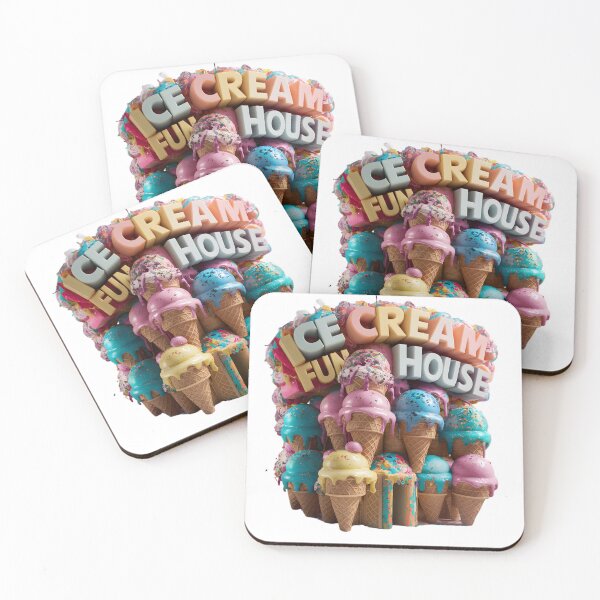 Item preview, Ice cream corn fun house  designed and sold by GeniusArt101.