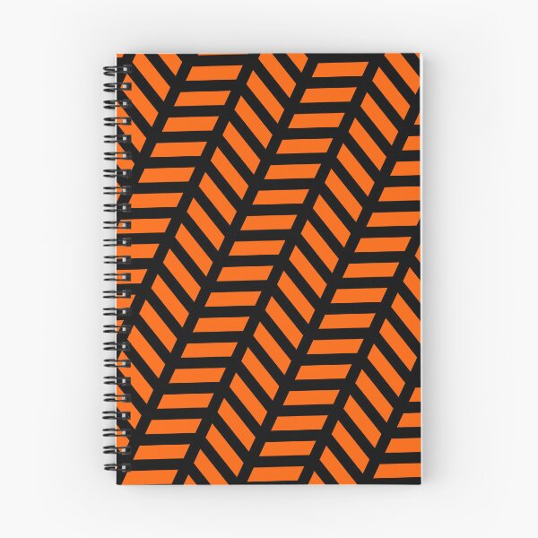Item preview, Black & Orange Herringbone Chevron Arrow Grid Borderless Blueprint designed and sold by Alchemy-A-La-G.