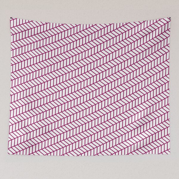 Item preview, White & Purple Herringbone Chevron Arrow Grid Borderless Blueprint designed and sold by Alchemy-A-La-G.