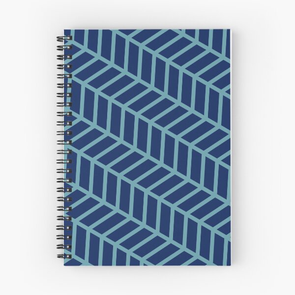 Item preview, Blue & Teal Herringbone Chevron Arrow Grid Borderless Blueprint designed and sold by Alchemy-A-La-G.
