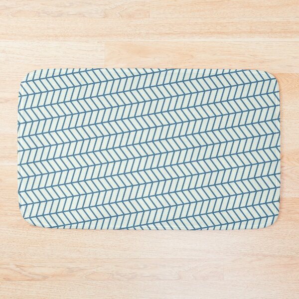 Item preview, Blue & White Herringbone Chevron Arrow Grid Borderless Blueprint designed and sold by Alchemy-A-La-G.