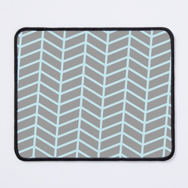 Item preview, Baby-Blue & Grey Herringbone Chevron Arrow Grid Borderless Blueprint designed and sold by Alchemy-A-La-G.