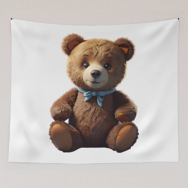 Item preview, Animal, Bear, Brown, Sweety, Stuffed Toy, Teddy Bear, Blue, Sweet, Cuddly Toy designed and sold by Ciarka.