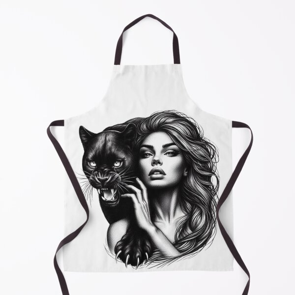 Item preview, “Feminine power incarnate: a woman and her black panther” designed and sold by CHRIST5000.