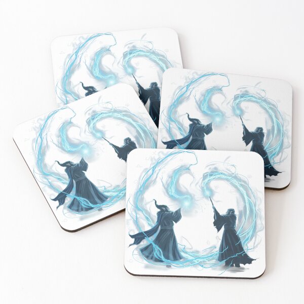 Item preview, Wizards casting spells - Blue designed and sold by Chr002.