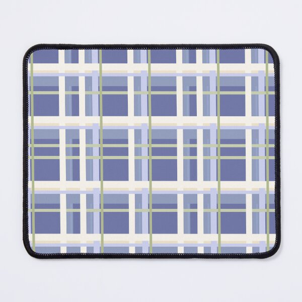 Item preview, Geometric BLUE Plaid designed and sold by Ldydesign.