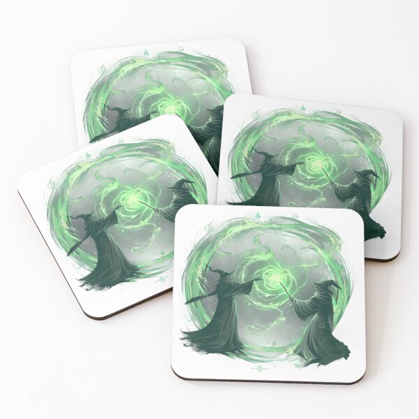 Item preview, Wizards casting spells - Green designed and sold by Chr002.