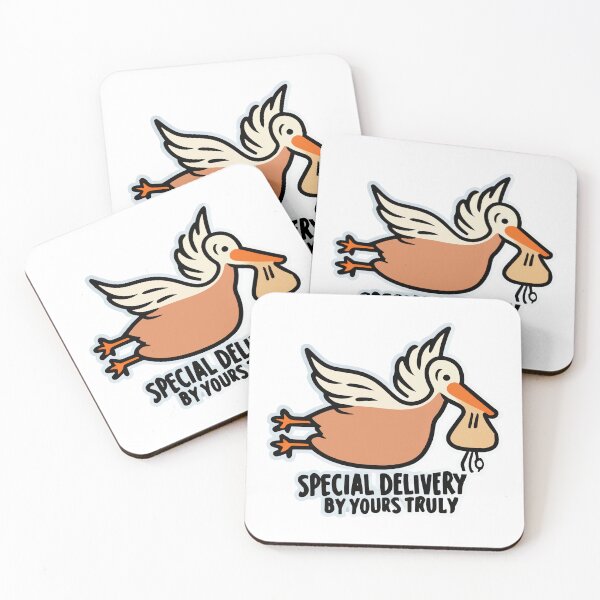 Item preview, Stylized Stork Special Delivery - Cute Babysitter Theme designed and sold by NiftyWrx.
