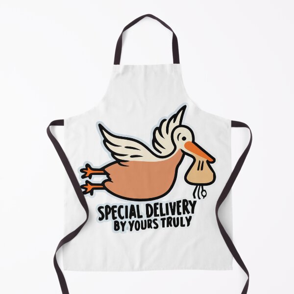 Item preview, Stylized Stork Special Delivery - Cute Babysitter Theme designed and sold by NiftyWrx.