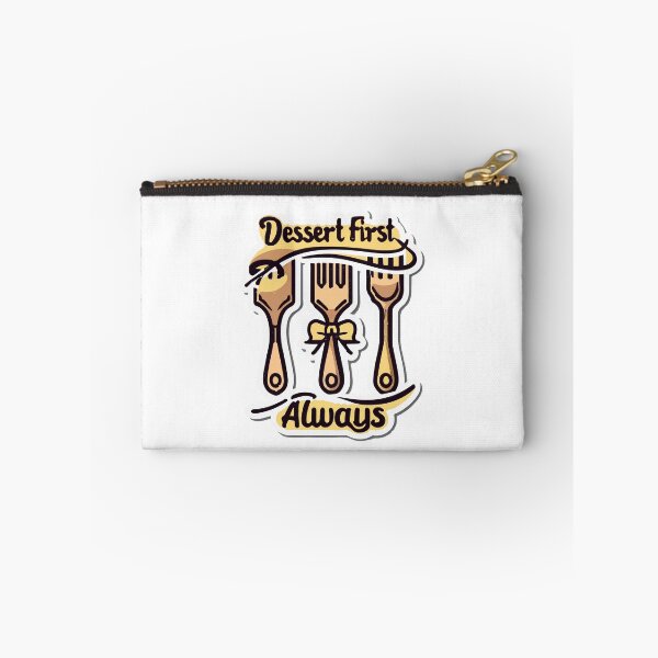 Item preview, Elegant Pastry Forks with 'Dessert First, Always' Quote designed and sold by NiftyWrx.