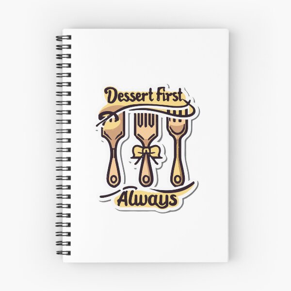 Item preview, Elegant Pastry Forks with 'Dessert First, Always' Quote designed and sold by NiftyWrx.