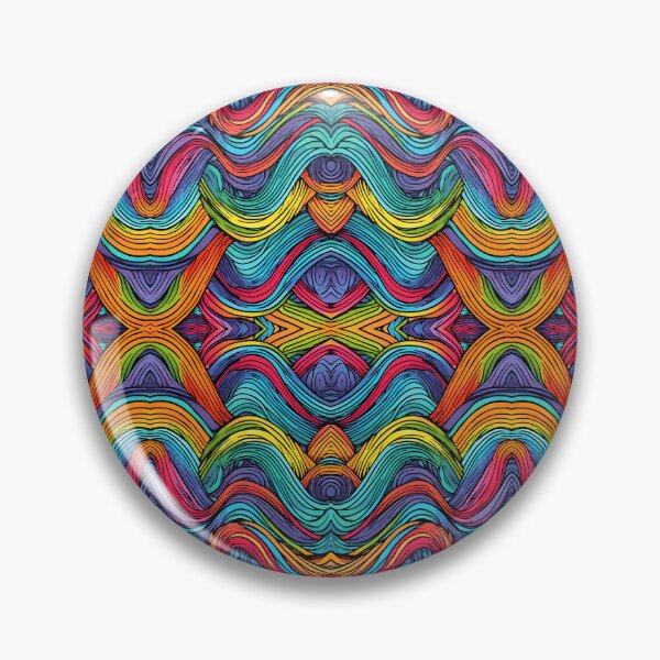 Item preview, Rainbow Waves Pattern designed and sold by letsgetinspired.