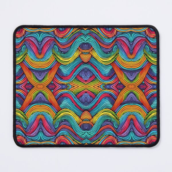 Item preview, Rainbow Waves Pattern designed and sold by letsgetinspired.