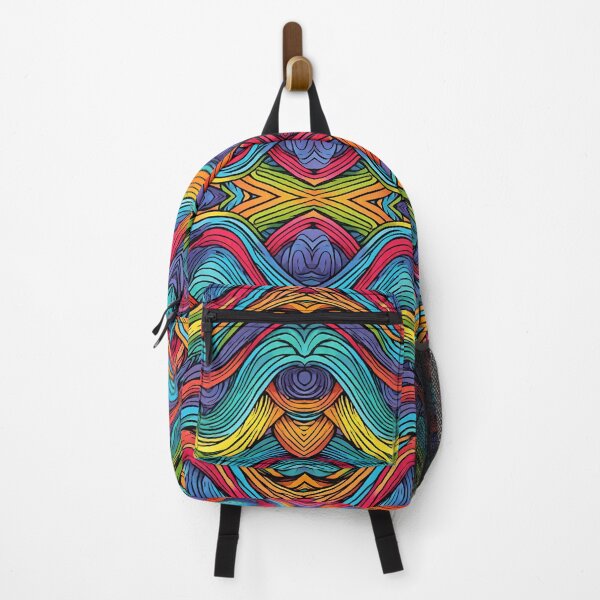 Item preview, Rainbow Waves Pattern designed and sold by letsgetinspired.