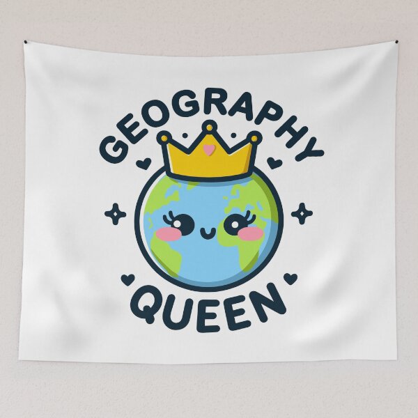 Item preview, Geography Queen designed and sold by BluRockDesigns.