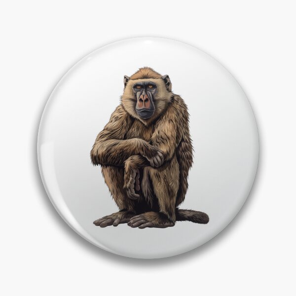 Item preview, Majestic Baboon in Thoughtful Repose designed and sold by NatureSyllabus.