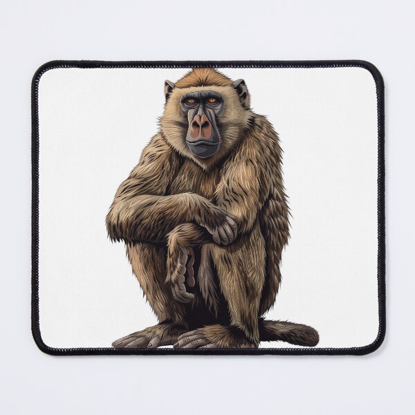 Item preview, Majestic Baboon in Thoughtful Repose designed and sold by NatureSyllabus.