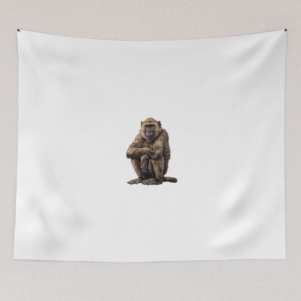 Item preview, Majestic Baboon in Thoughtful Repose designed and sold by NatureSyllabus.