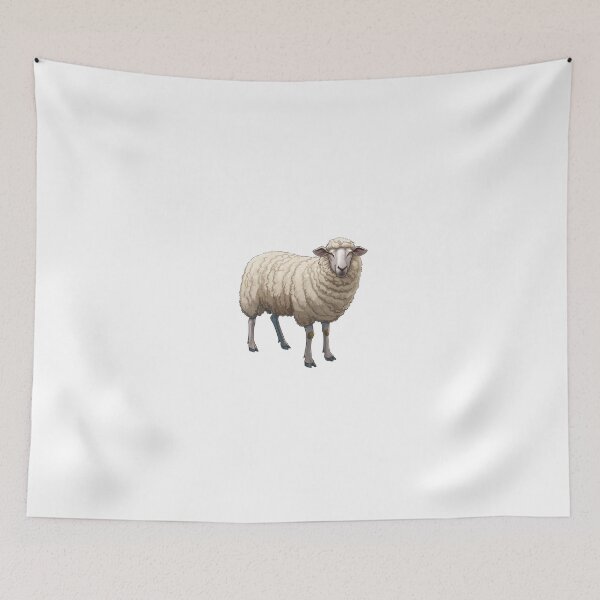 Item preview, Serene Woolly Sheep Standing Proudly designed and sold by NatureSyllabus.