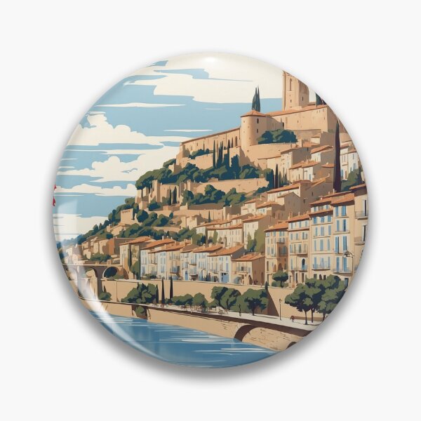 Item preview, Beziers France Vintage Travel Tourism  designed and sold by TravelersGems.